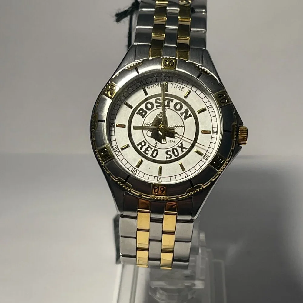 Boston Red Sox MLB Two-Tone Stainless-Steel Watch by Game Time !!!NEW!!! - Picture 5 of 6